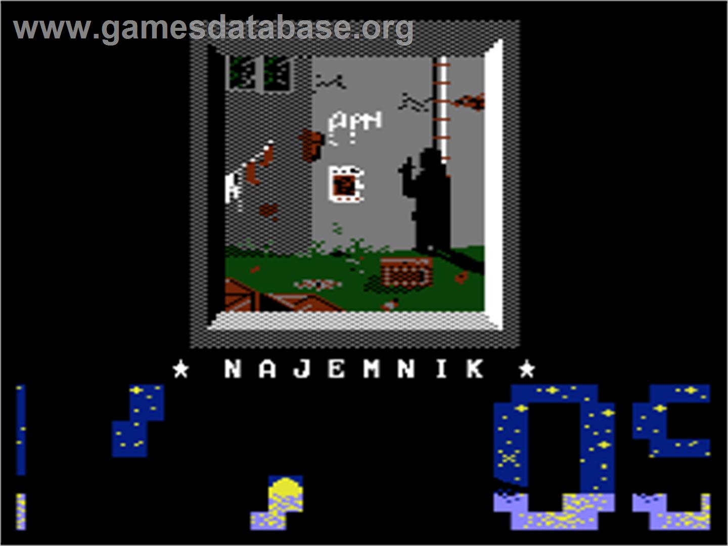 Najemnik - Atari 8-bit - Artwork - Title Screen