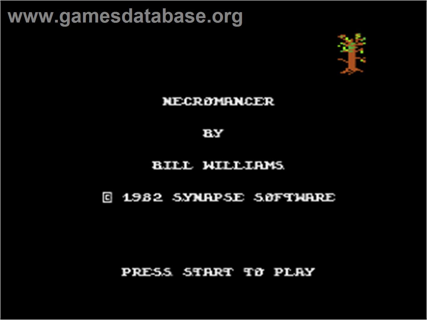 Necromancer - Atari 8-bit - Artwork - Title Screen