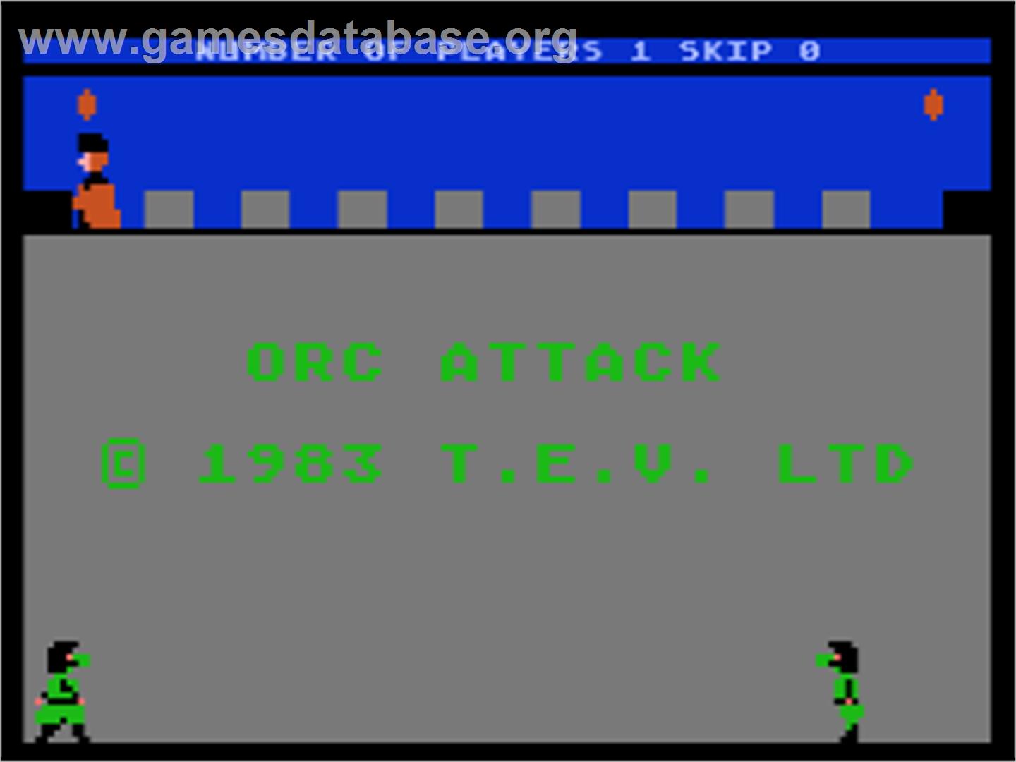 Orc Attack - Atari 8-bit - Artwork - Title Screen