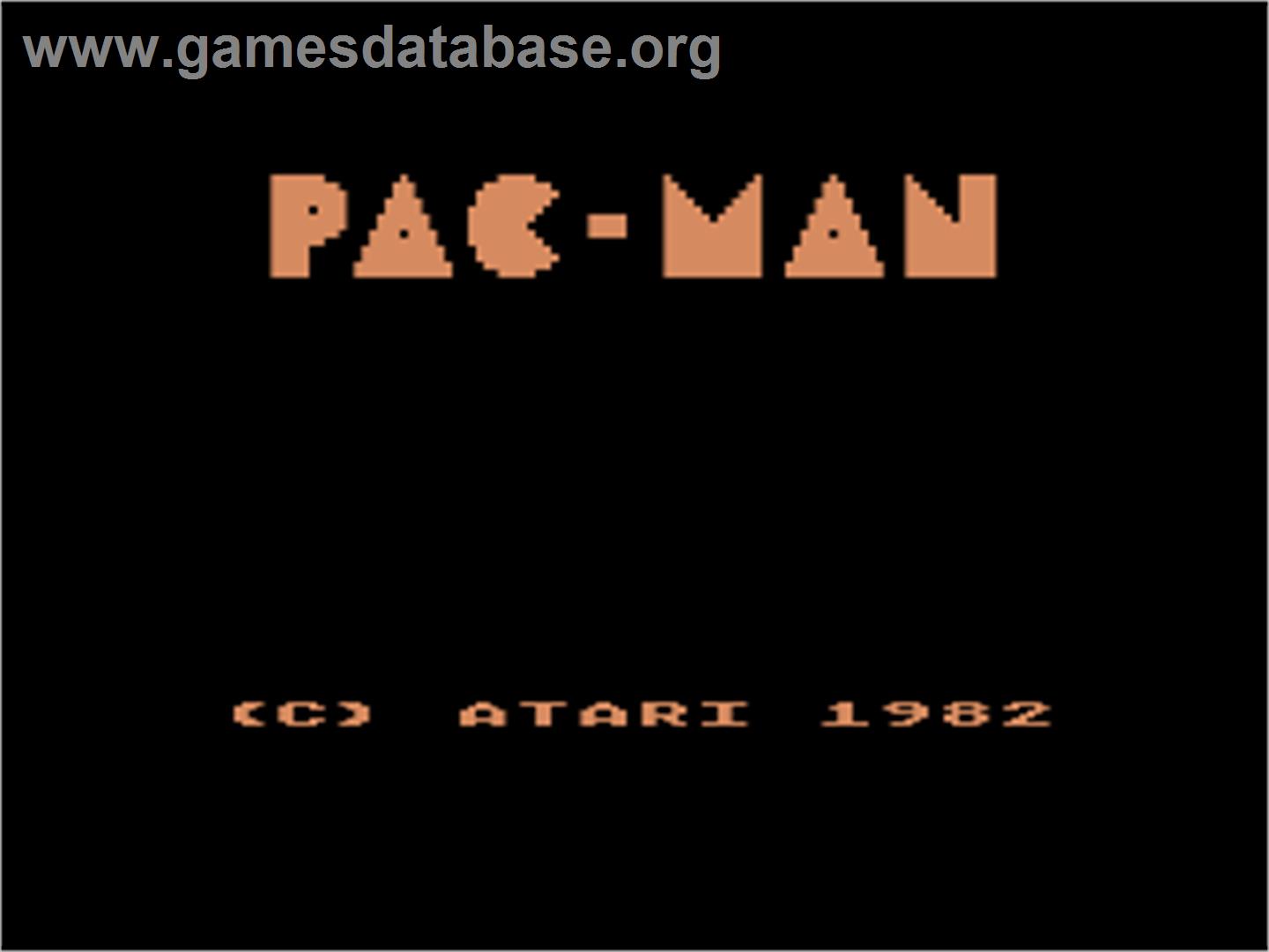 Pac-Man - Atari 8-bit - Artwork - Title Screen