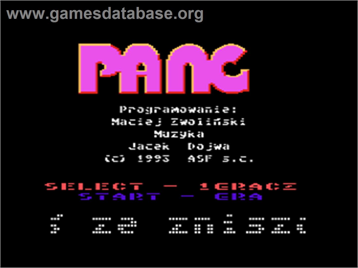 Pang - Atari 8-bit - Artwork - Title Screen