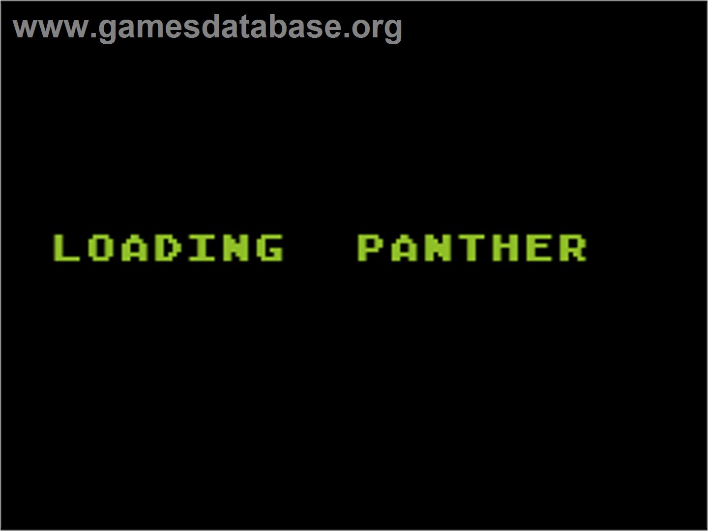 Panther - Atari 8-bit - Artwork - Title Screen