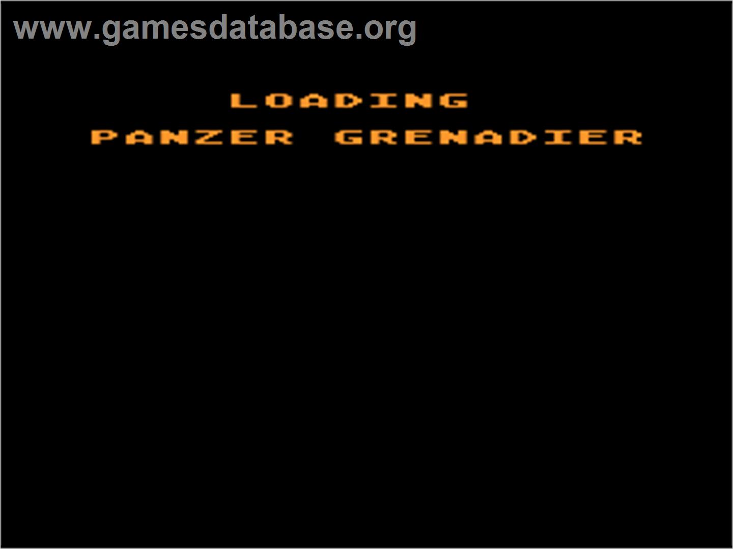 Panzer Grenadier - Atari 8-bit - Artwork - Title Screen