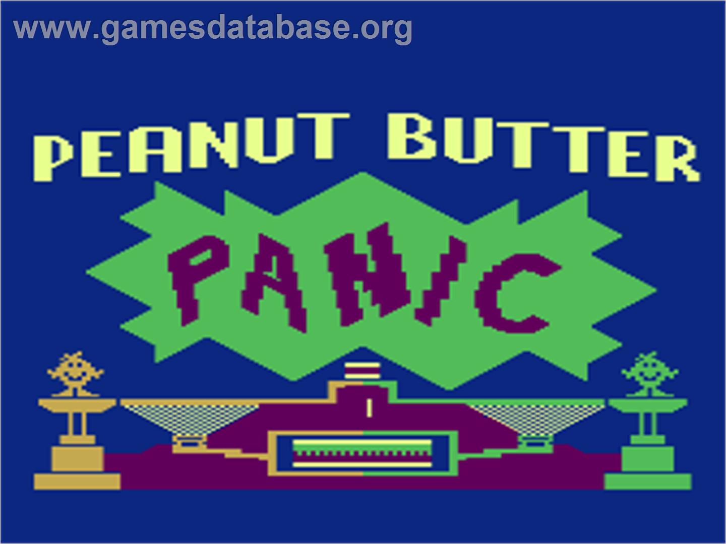 Peanut Butter Panic - Atari 8-bit - Artwork - Title Screen