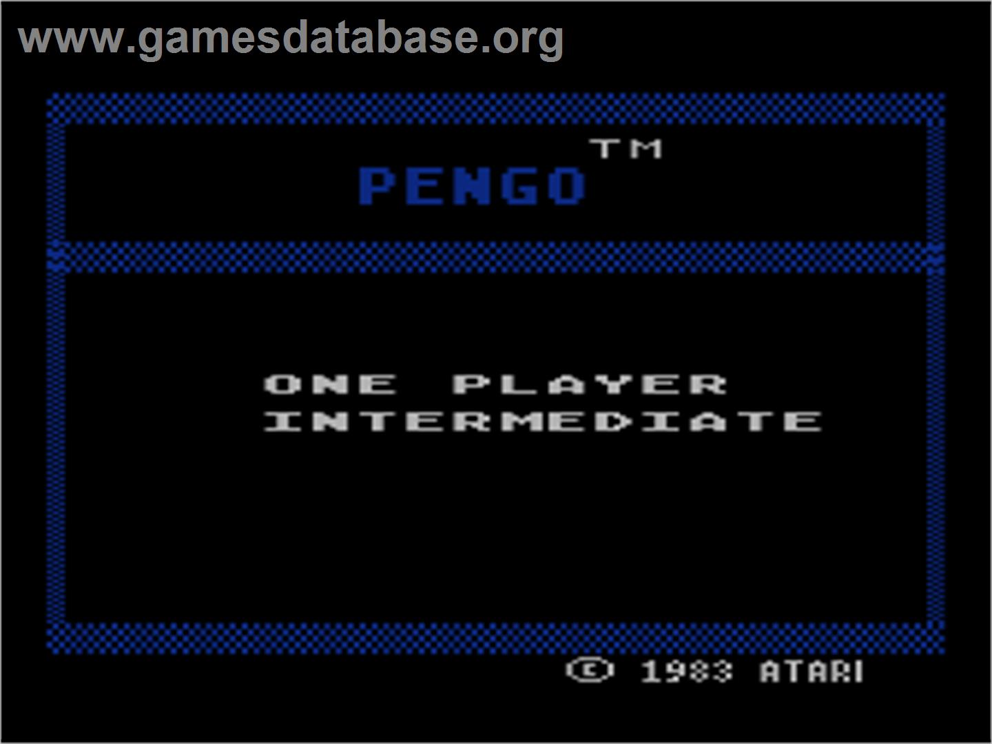 Pengo - Atari 8-bit - Artwork - Title Screen