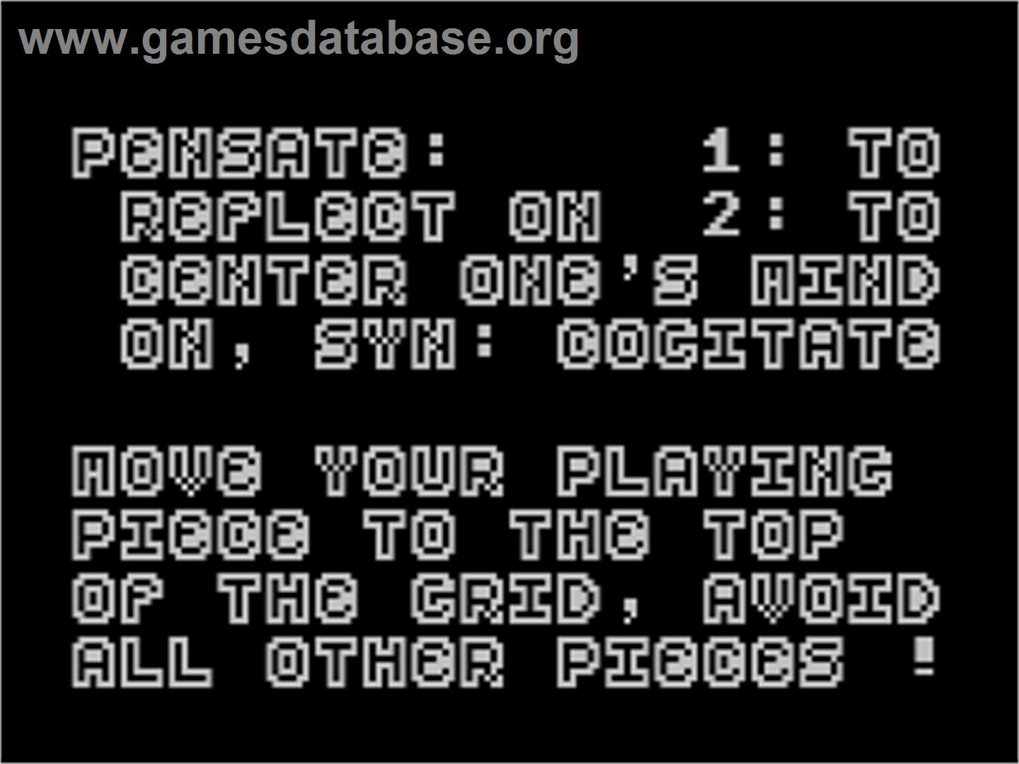 Pensate - Atari 8-bit - Artwork - Title Screen