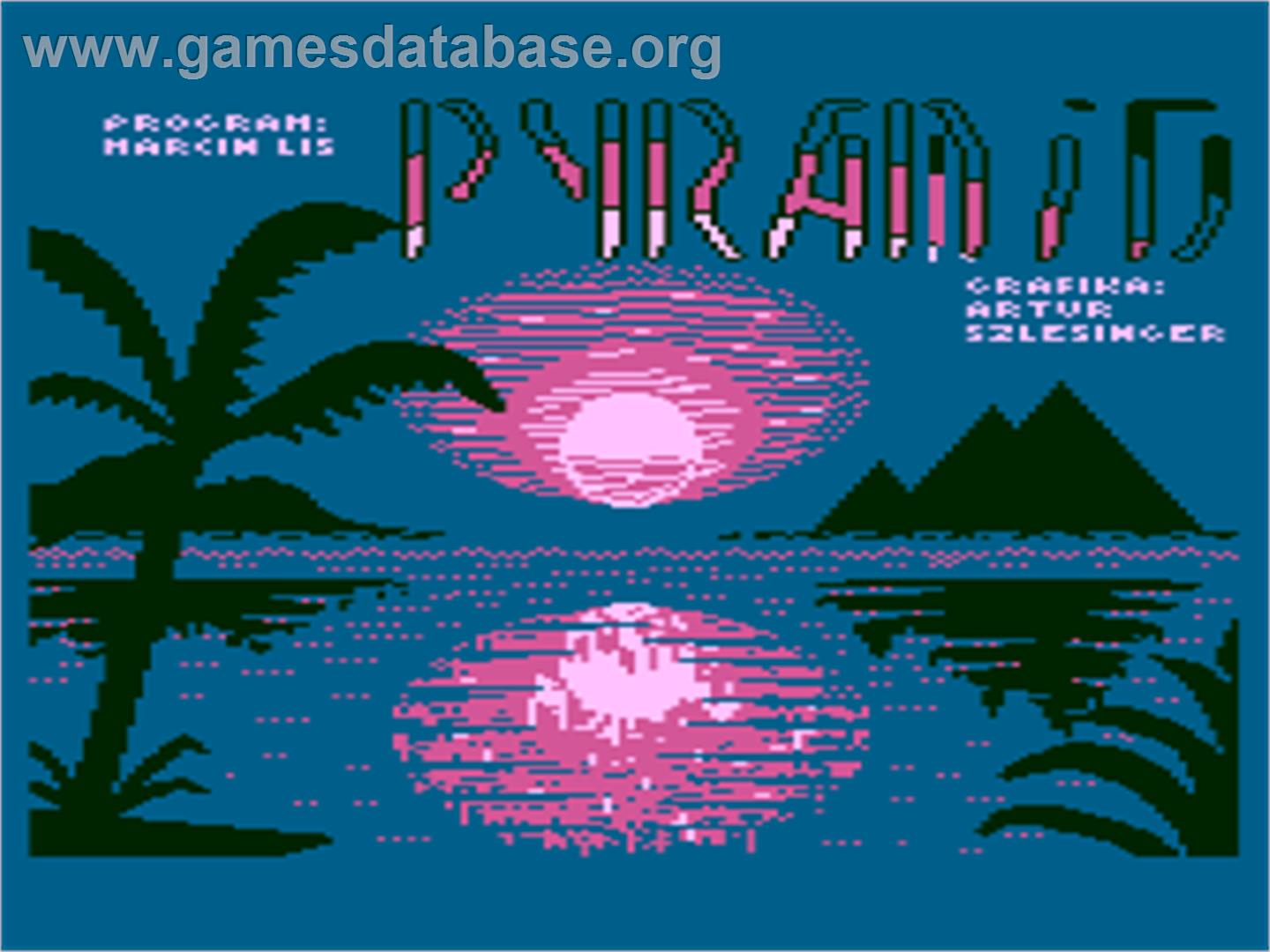 Pyramid - Atari 8-bit - Artwork - Title Screen
