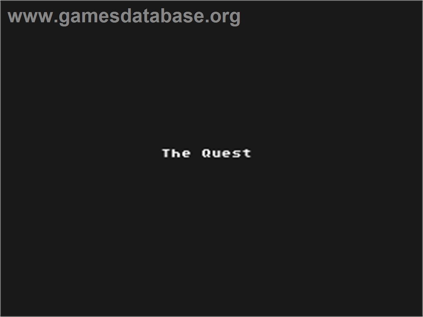 Quest - Atari 8-bit - Artwork - Title Screen