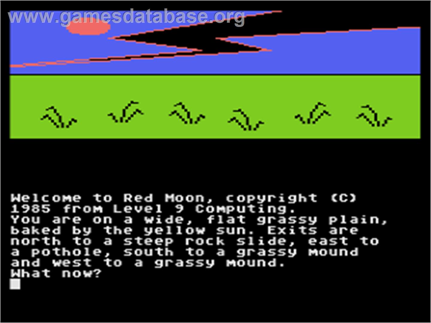 Red Moon - Atari 8-bit - Artwork - Title Screen