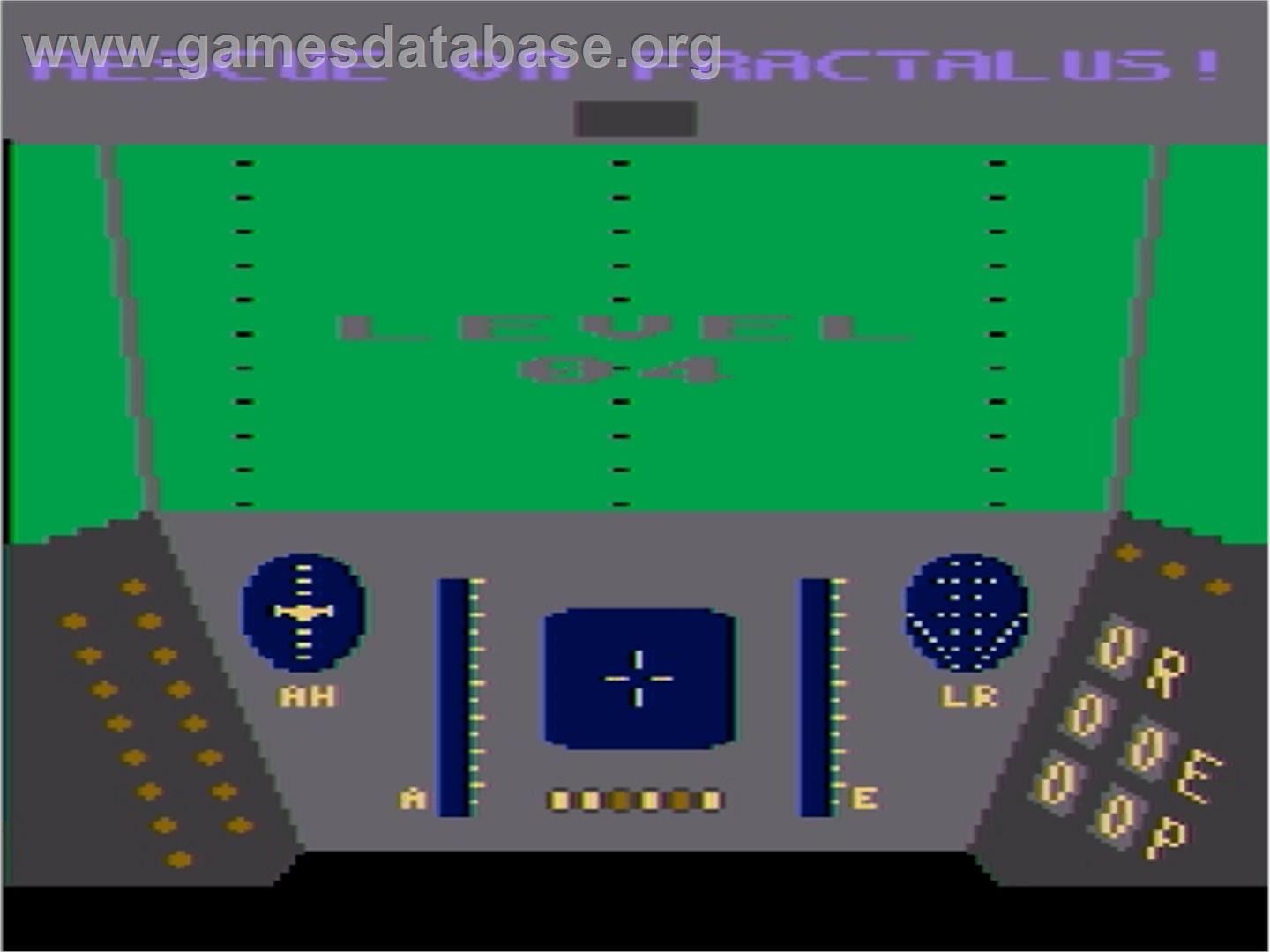 Rescue On Fractalus! - Atari 8-bit - Artwork - Title Screen