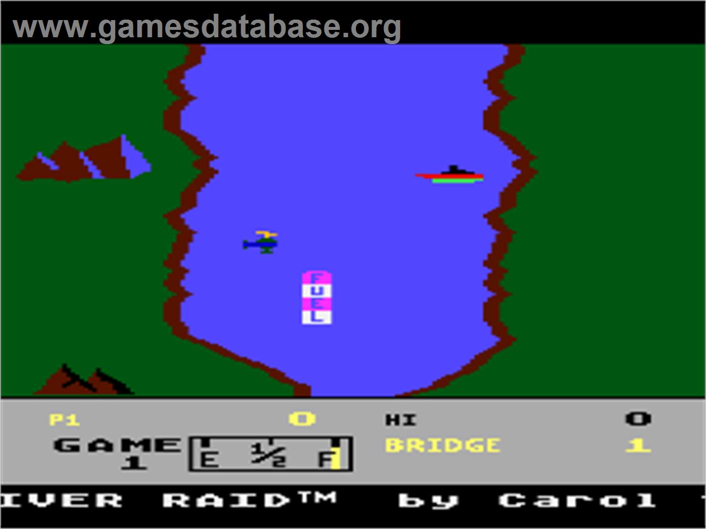River Raid - Atari 8-bit - Artwork - Title Screen