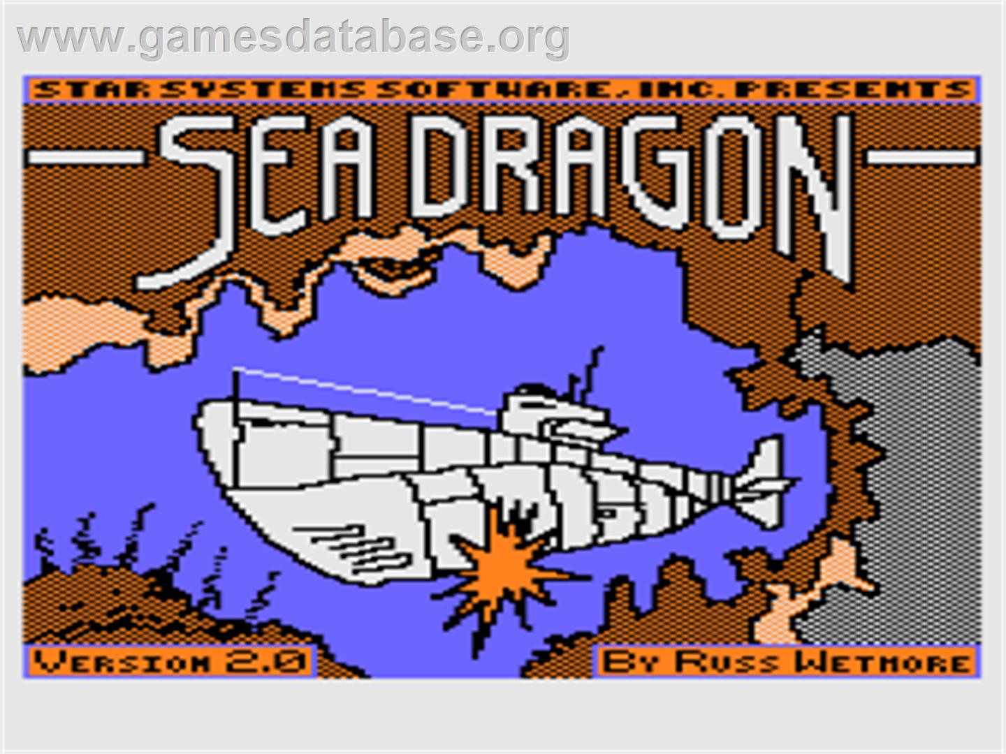 Sea Dragon - Atari 8-bit - Artwork - Title Screen