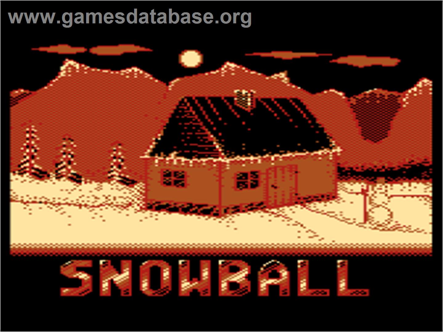 Snowball - Atari 8-bit - Artwork - Title Screen