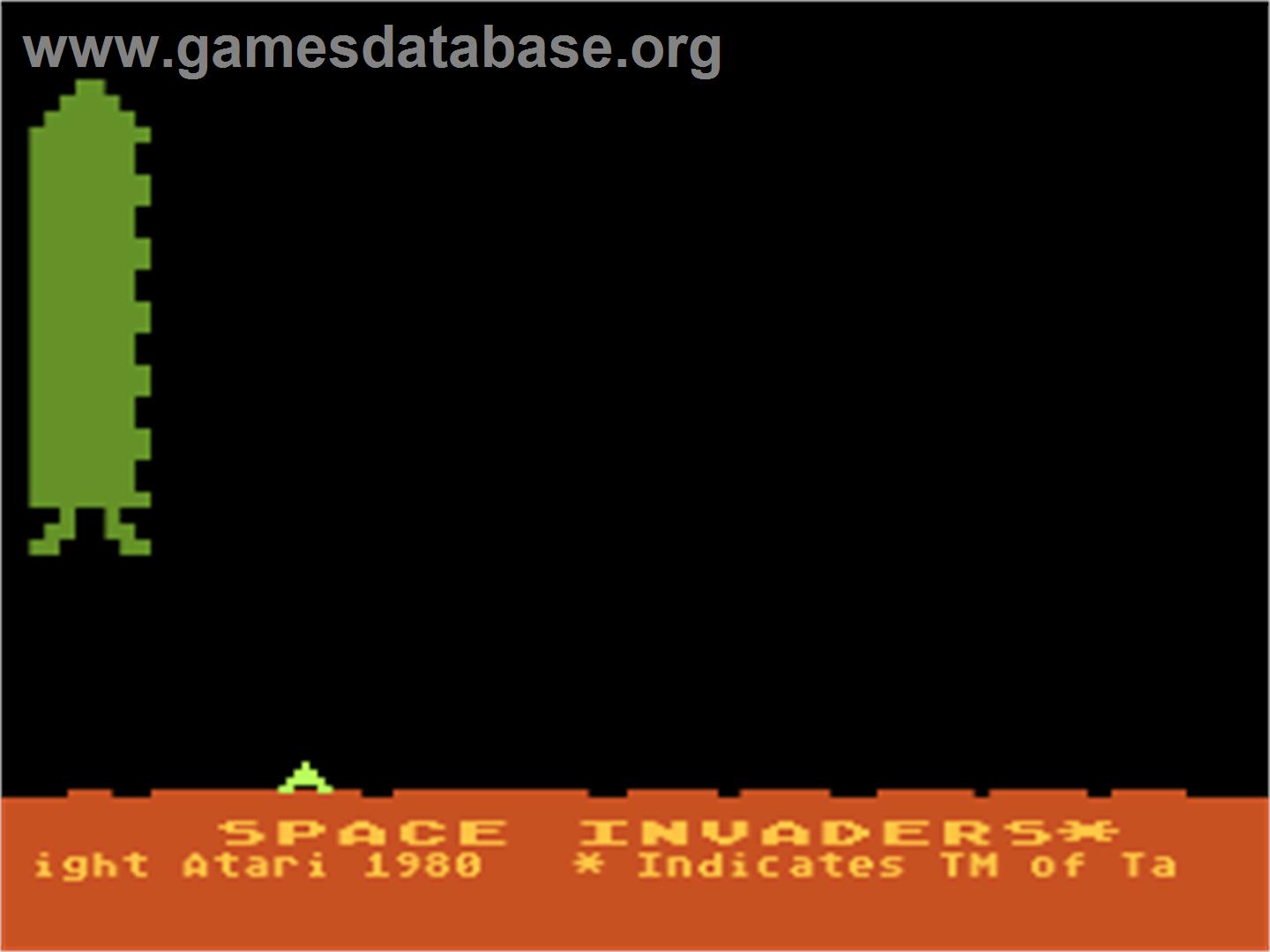 Space Invaders - Atari 8-bit - Artwork - Title Screen
