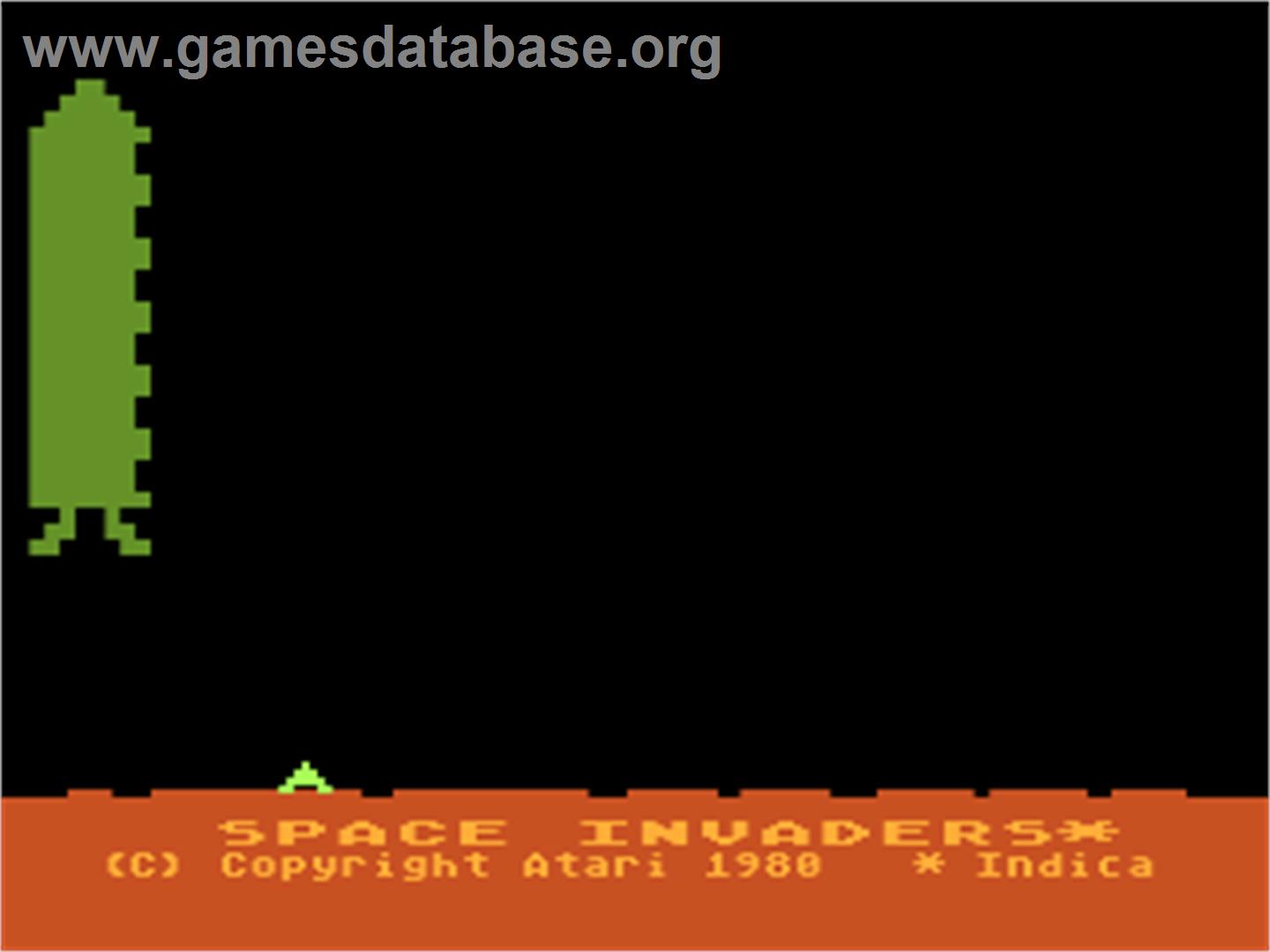 Space Invaders - Atari 8-bit - Artwork - Title Screen