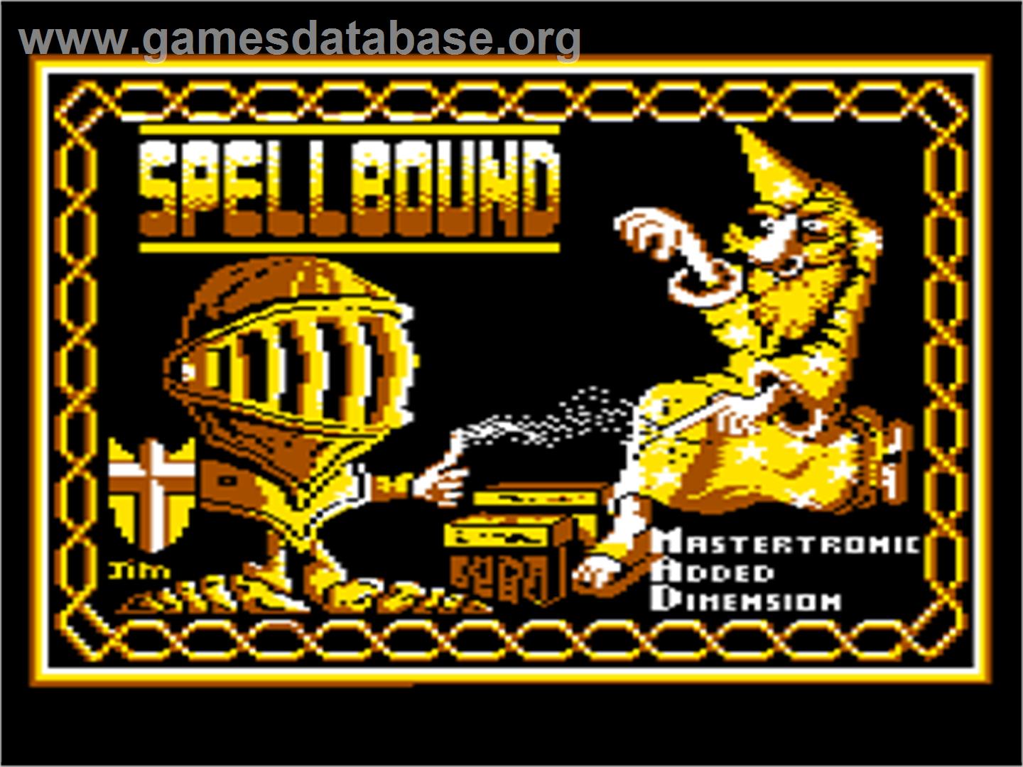 Spellbound - Atari 8-bit - Artwork - Title Screen
