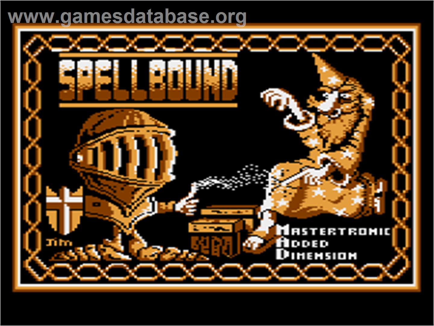 Spellbound - Atari 8-bit - Artwork - Title Screen