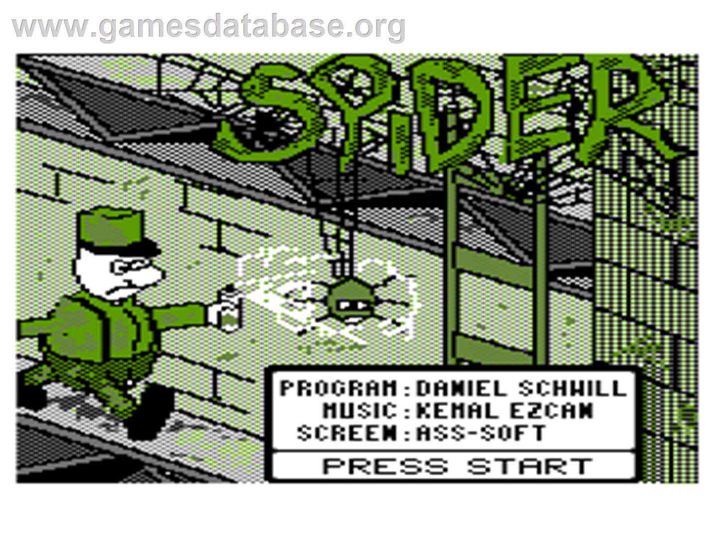 Spider-Man - Atari 8-bit - Artwork - Title Screen