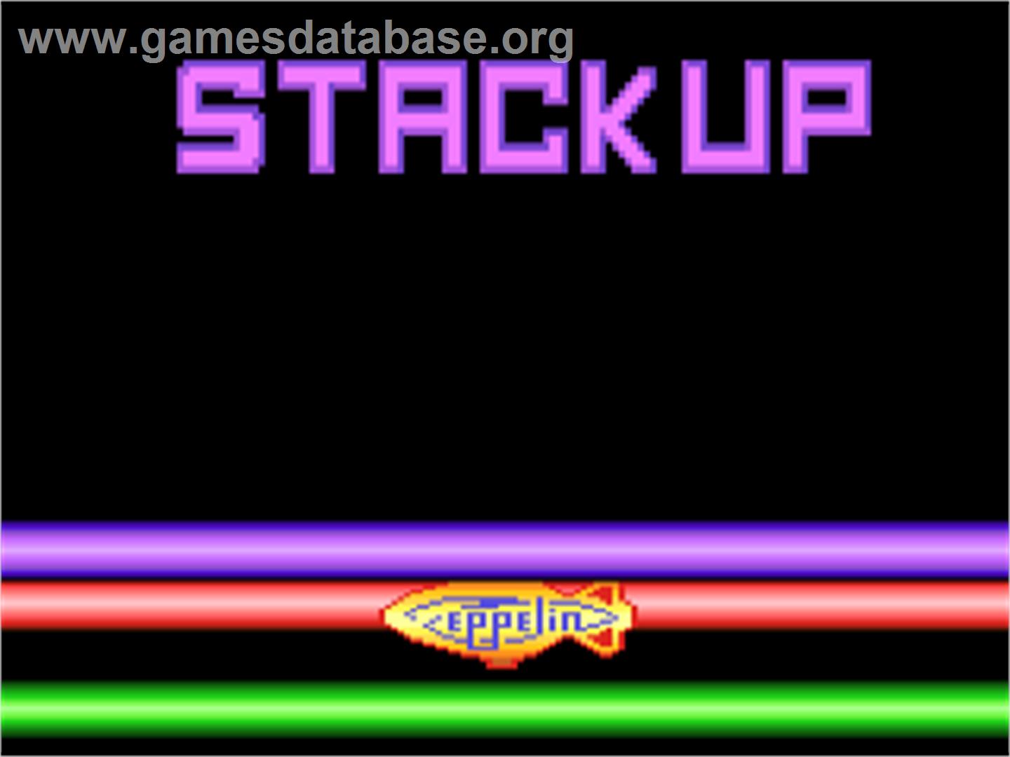 Stack Up - Atari 8-bit - Artwork - Title Screen