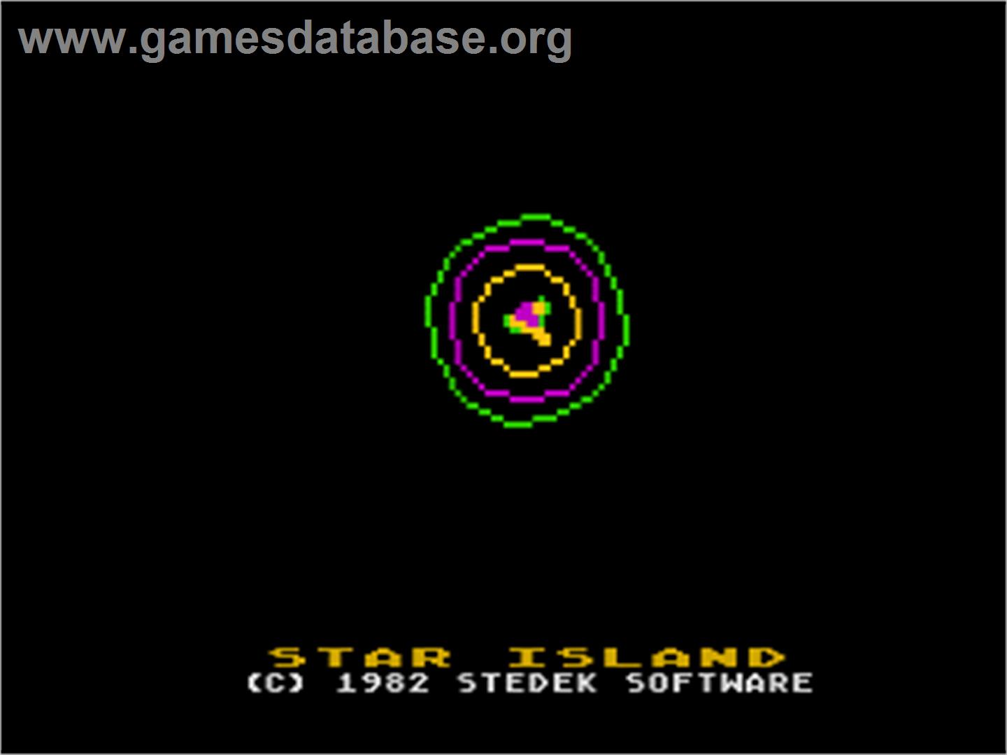 Star Island - Atari 8-bit - Artwork - Title Screen
