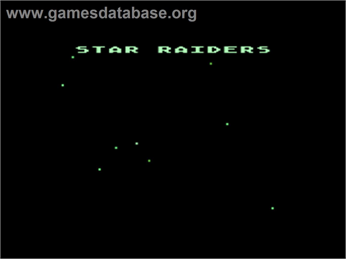 Star Raiders - Atari 8-bit - Artwork - Title Screen