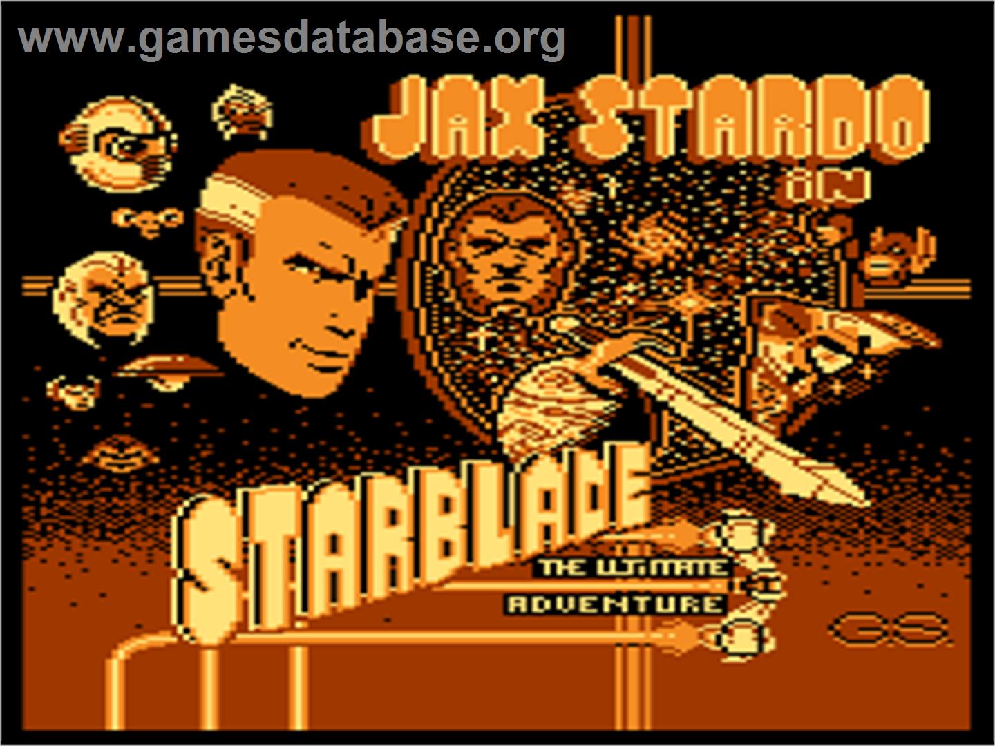 Starblade - Atari 8-bit - Artwork - Title Screen