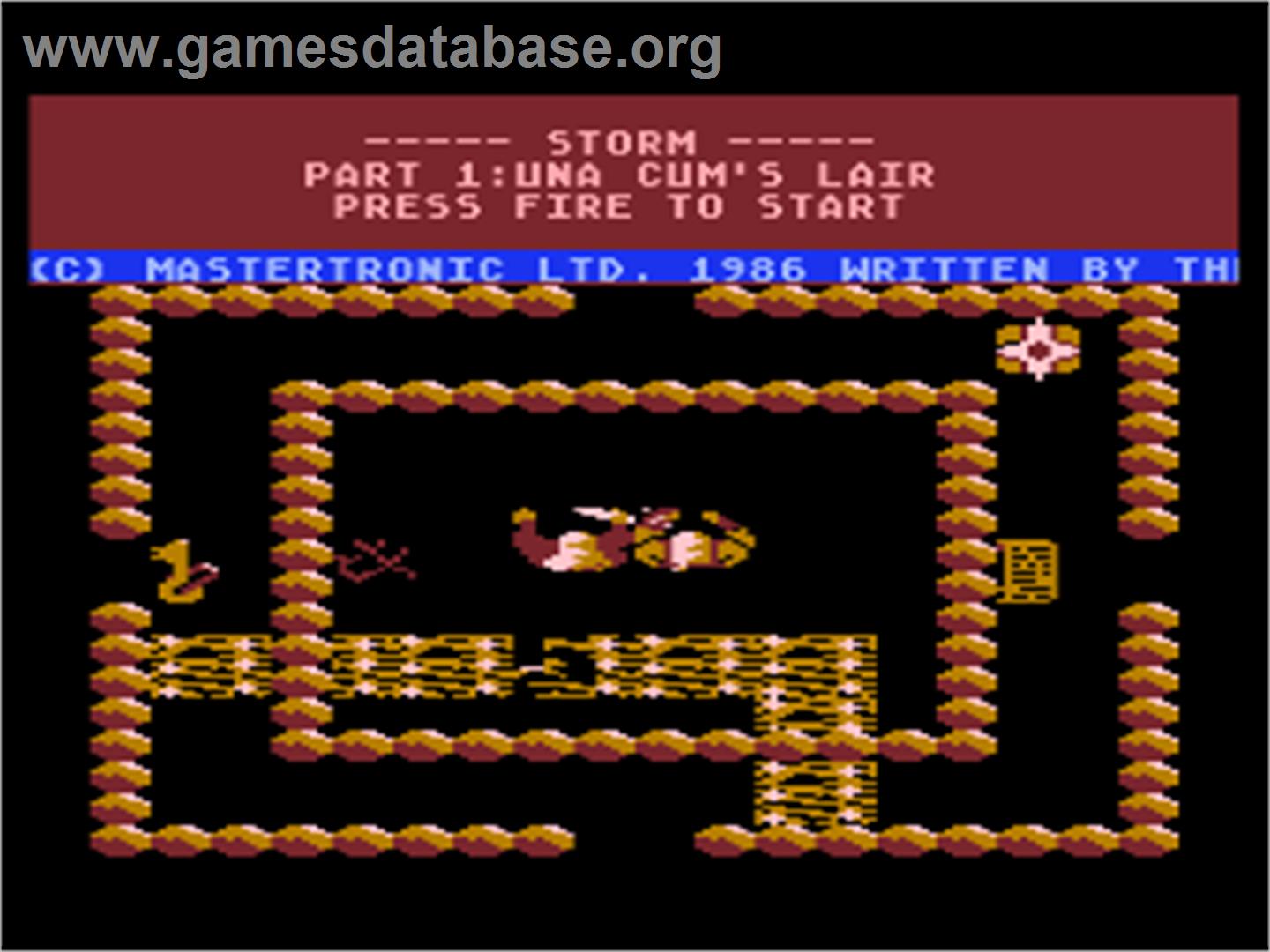 Storm - Atari 8-bit - Artwork - Title Screen