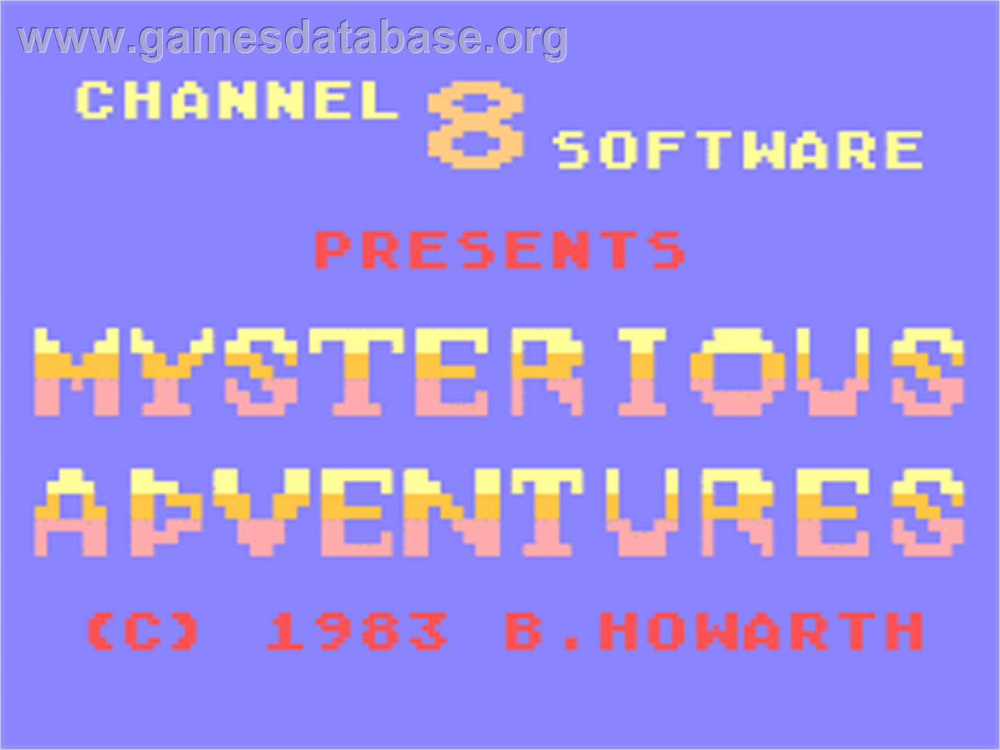 Ten Little Indians - Atari 8-bit - Artwork - Title Screen