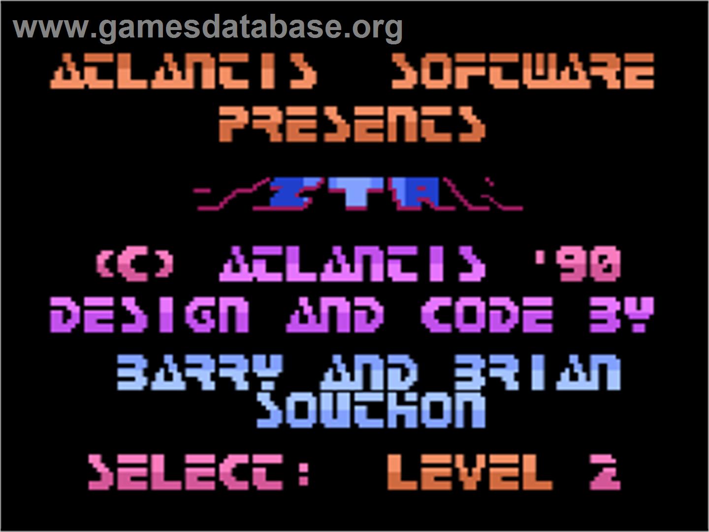 Titan - Atari 8-bit - Artwork - Title Screen