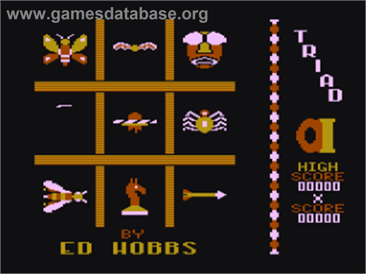 Triad - Atari 8-bit - Artwork - Title Screen