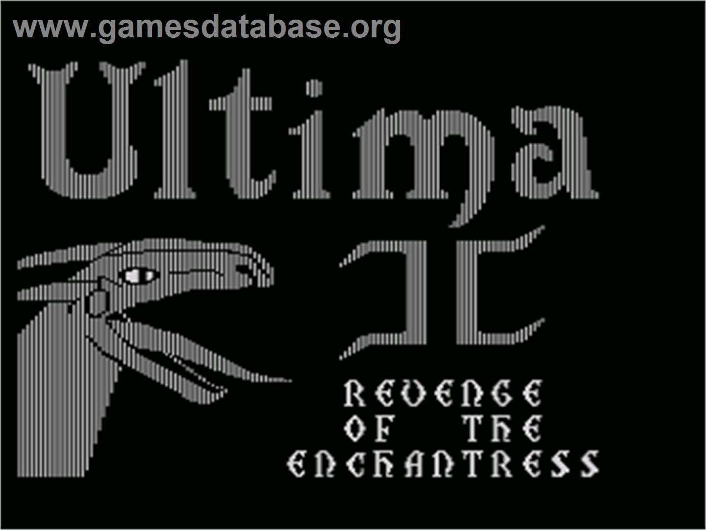 Ultima 2 - Revenge Of The Enchantress - Atari 8-bit - Artwork - Title Screen