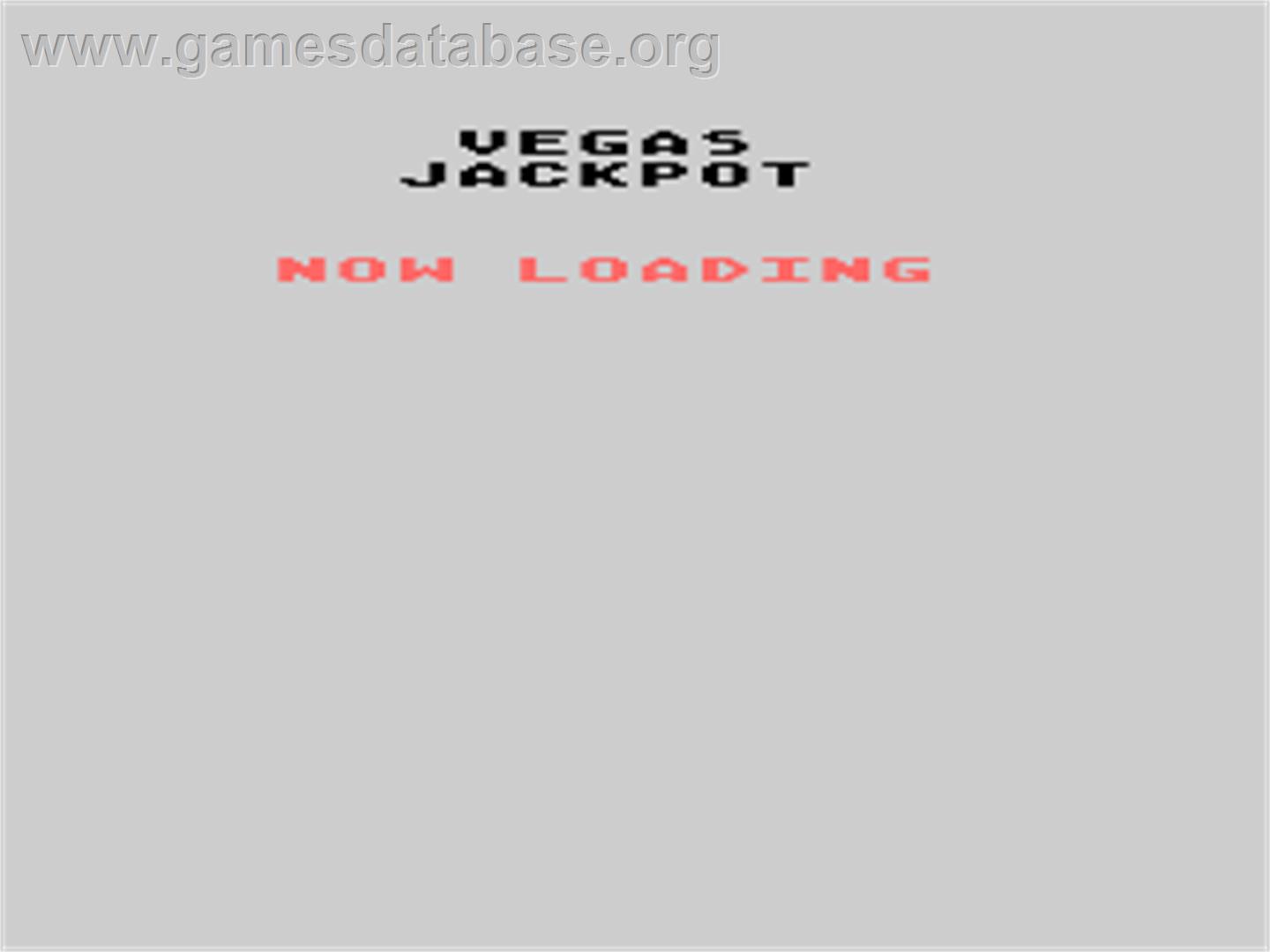 Vegas Jackpot - Atari 8-bit - Artwork - Title Screen