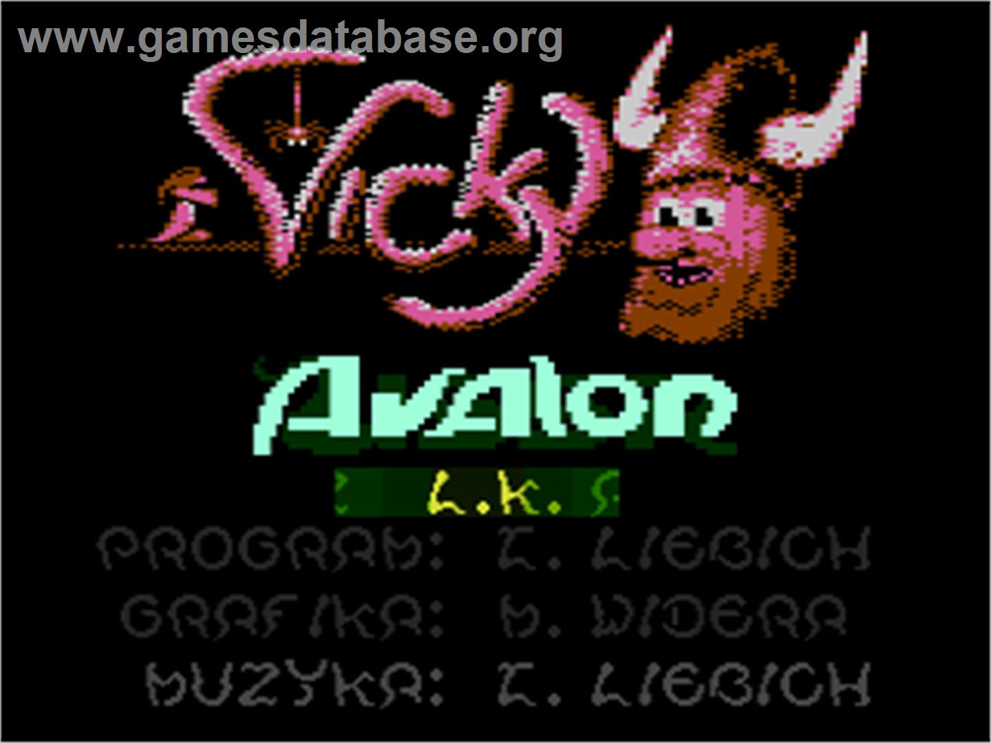 Vicky - Atari 8-bit - Artwork - Title Screen