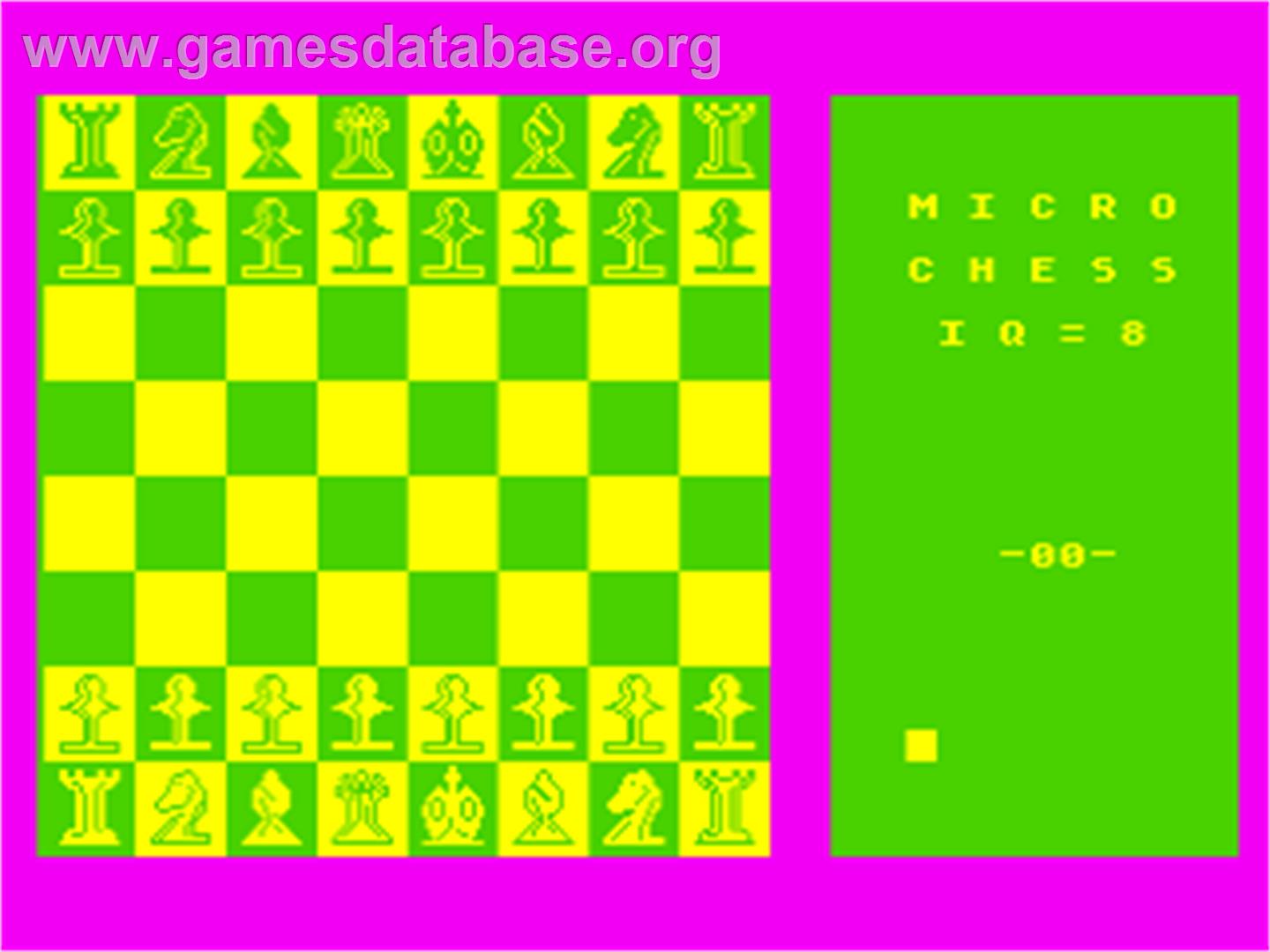 Video Chess - Atari 8-bit - Artwork - Title Screen