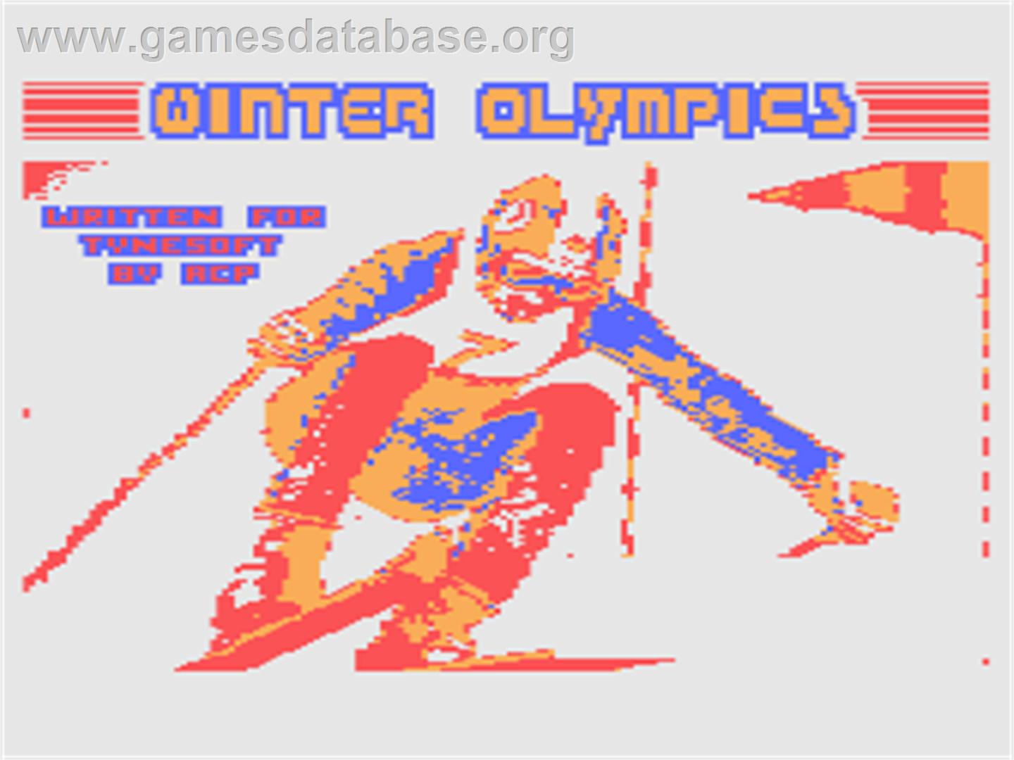 Winter Olympics - Atari 8-bit - Artwork - Title Screen