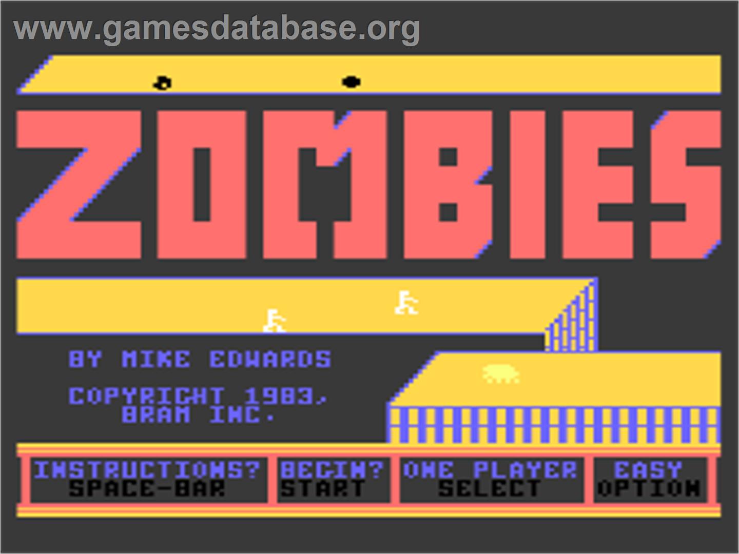 Zombies - Atari 8-bit - Artwork - Title Screen