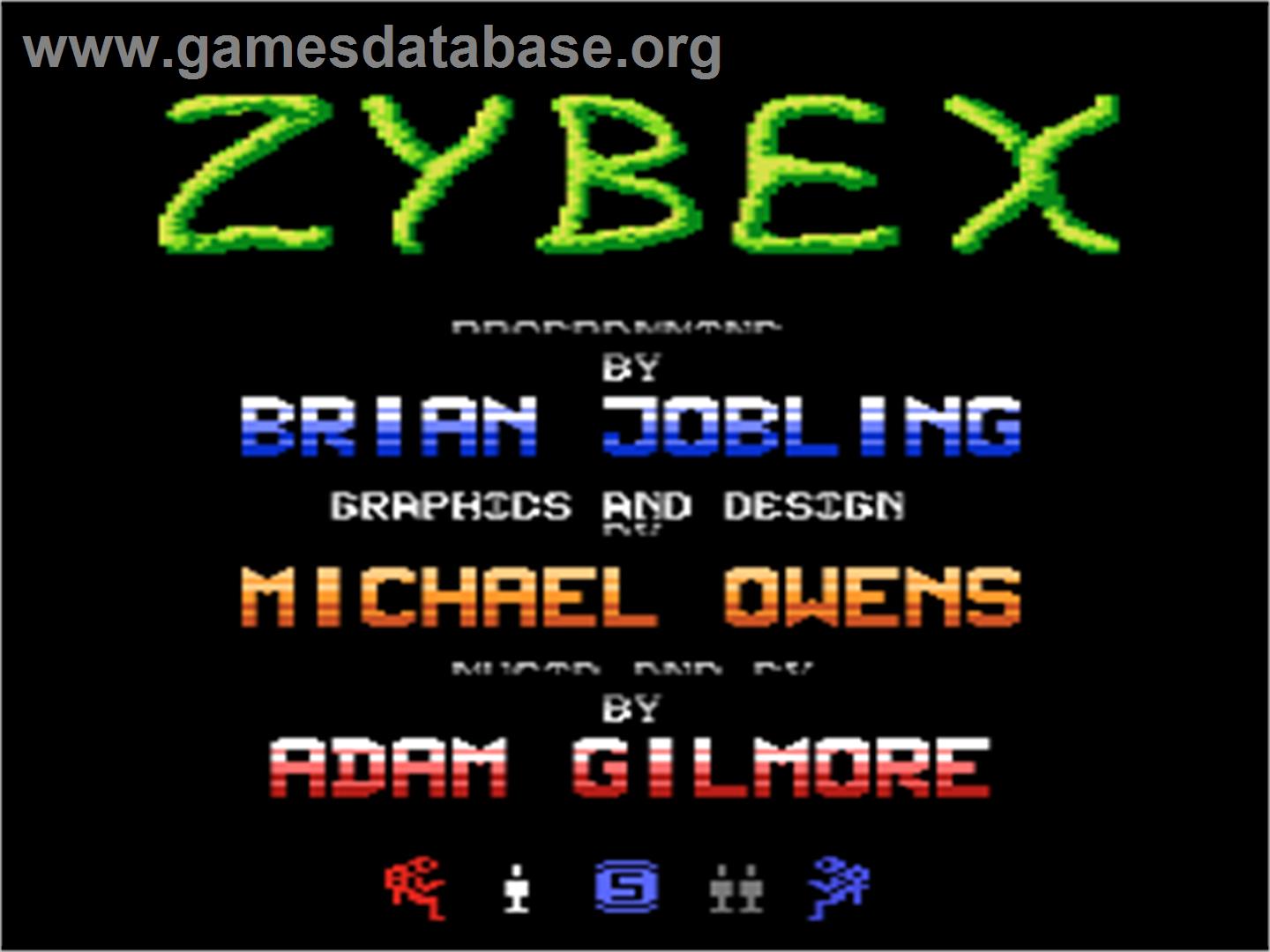 Zybex - Atari 8-bit - Artwork - Title Screen
