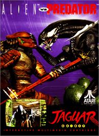 Box cover for Aliens Versus Predator on the Atari Jaguar.