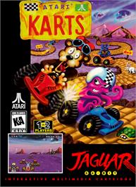 Box cover for Atari Karts on the Atari Jaguar.