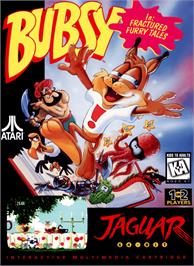 Box cover for Bubsy In - Fractured Furry Tales on the Atari Jaguar.