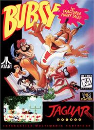 Box cover for Bubsy in Fractured Furry Tales on the Atari Jaguar.