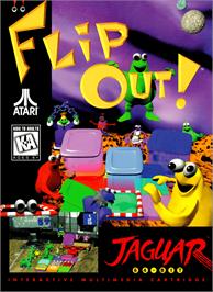 Box cover for Flipout! on the Atari Jaguar.