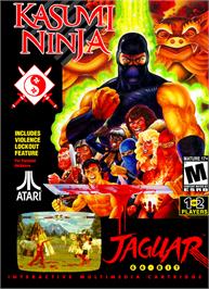 Box cover for Kasumi Ninja on the Atari Jaguar.