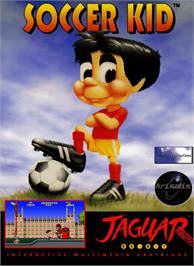 Box cover for Soccer Kid on the Atari Jaguar.