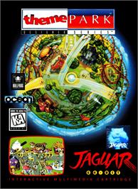 Box cover for Theme Park on the Atari Jaguar.