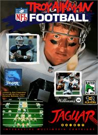 Box cover for Troy Aikman Nfl Football on the Atari Jaguar.