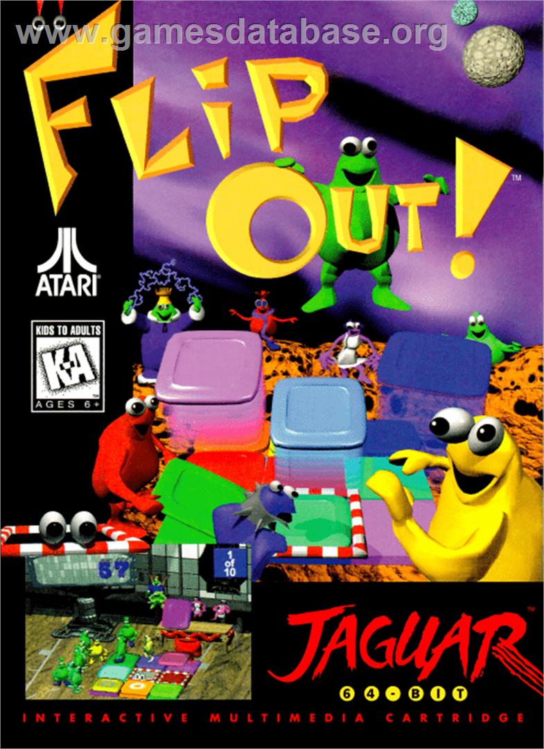FlipOut - Atari Jaguar - Artwork - Box