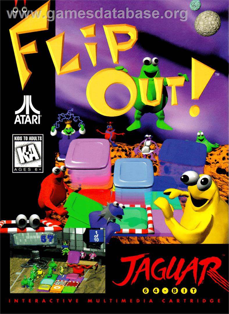 Flipout! - Atari Jaguar - Artwork - Box