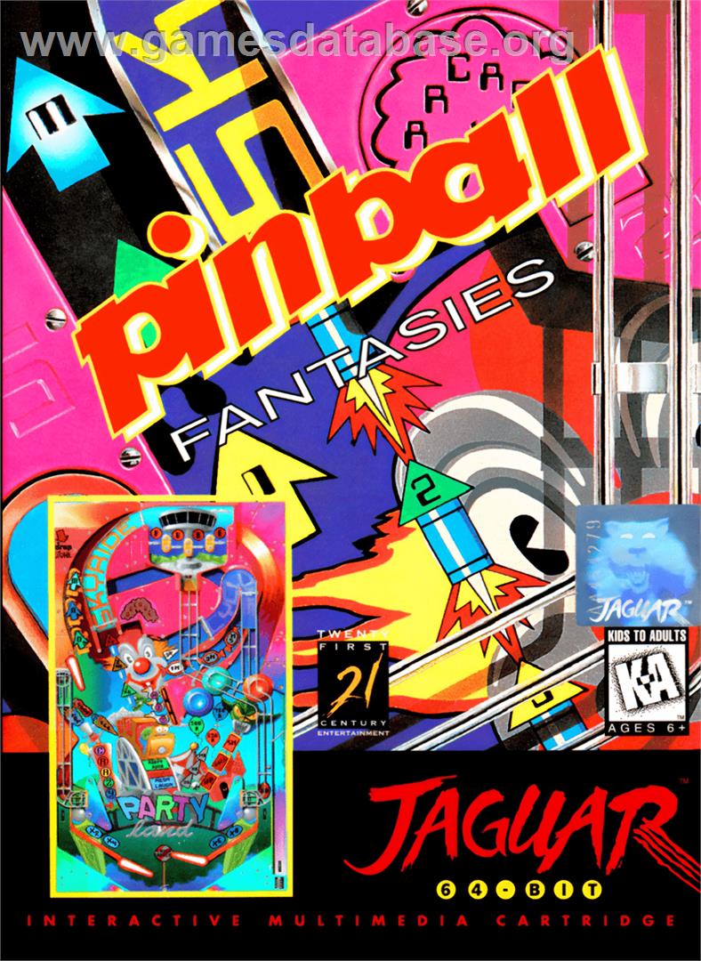 Pinball Fantasies - Atari Jaguar - Artwork - Box