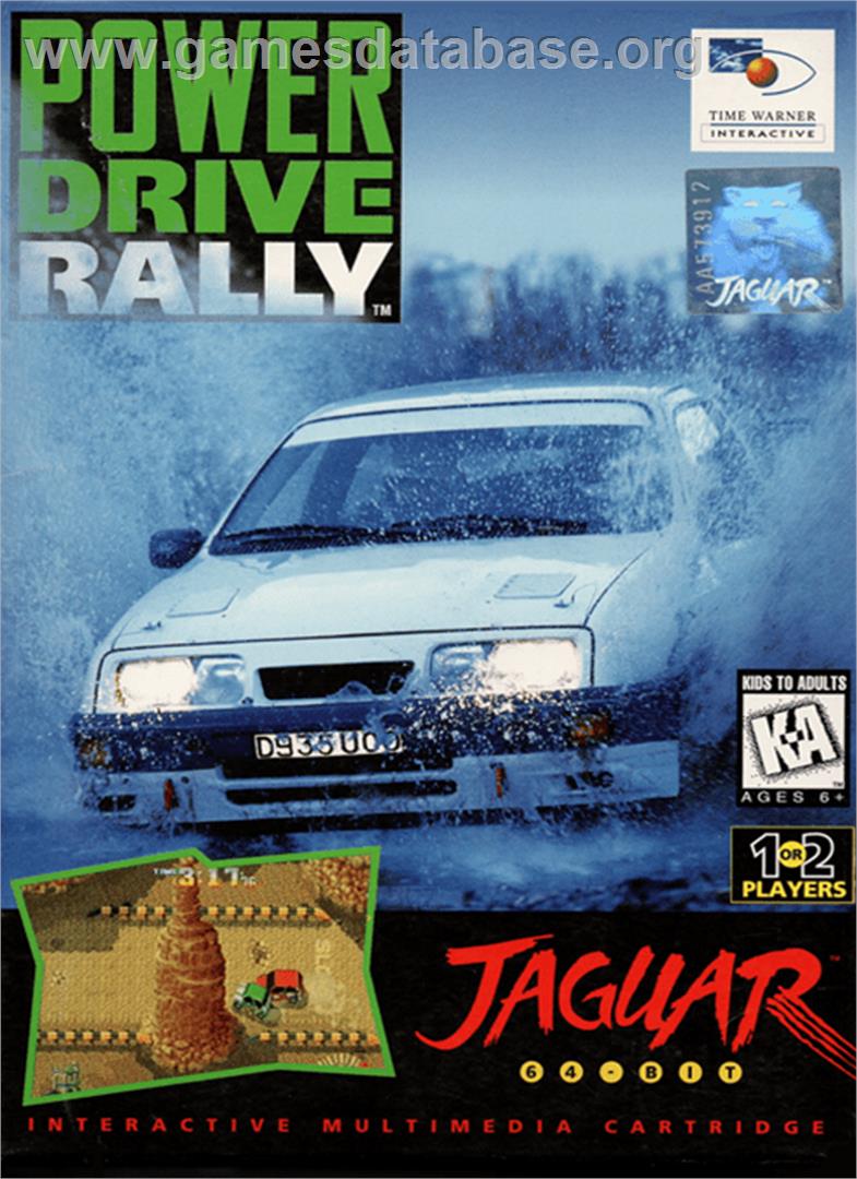 Power Drive Rally - Atari Jaguar - Artwork - Box